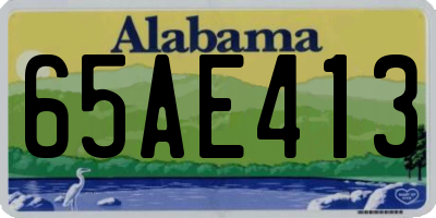AL license plate 65AE413