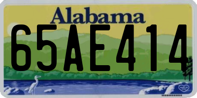 AL license plate 65AE414