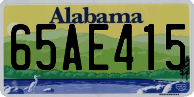 AL license plate 65AE415