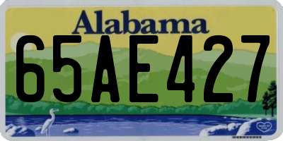 AL license plate 65AE427