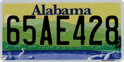 AL license plate 65AE428