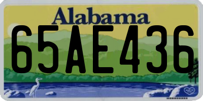 AL license plate 65AE436