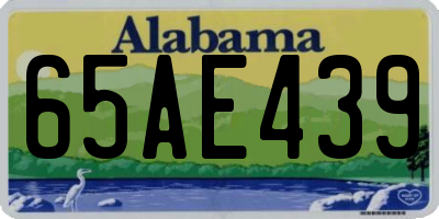 AL license plate 65AE439