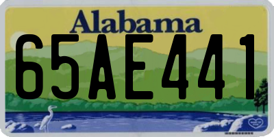 AL license plate 65AE441