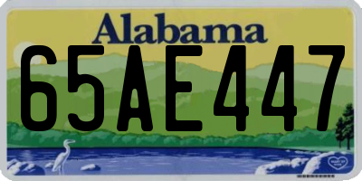 AL license plate 65AE447