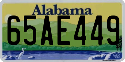 AL license plate 65AE449