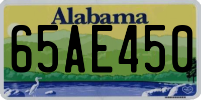 AL license plate 65AE450