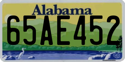 AL license plate 65AE452
