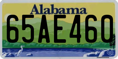 AL license plate 65AE460