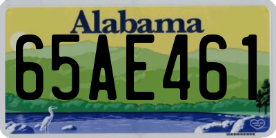 AL license plate 65AE461