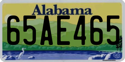 AL license plate 65AE465