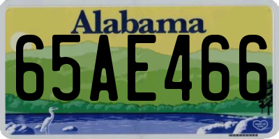 AL license plate 65AE466