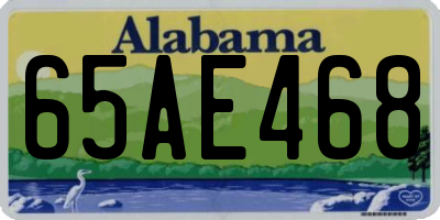 AL license plate 65AE468