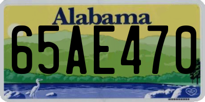 AL license plate 65AE470