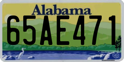 AL license plate 65AE471