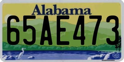 AL license plate 65AE473