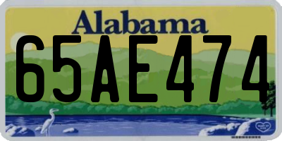 AL license plate 65AE474