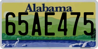 AL license plate 65AE475