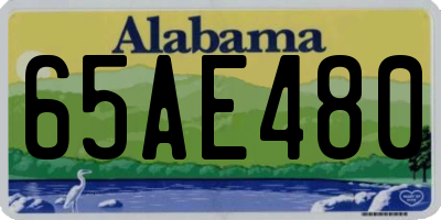 AL license plate 65AE480