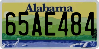 AL license plate 65AE484