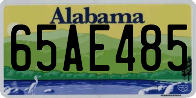 AL license plate 65AE485