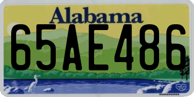 AL license plate 65AE486