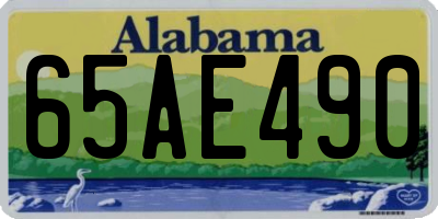 AL license plate 65AE490