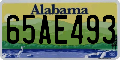 AL license plate 65AE493