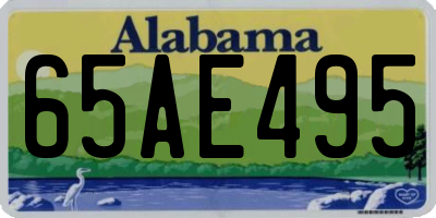 AL license plate 65AE495