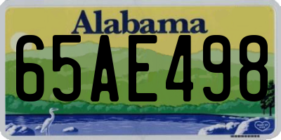 AL license plate 65AE498