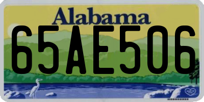 AL license plate 65AE506