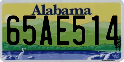 AL license plate 65AE514