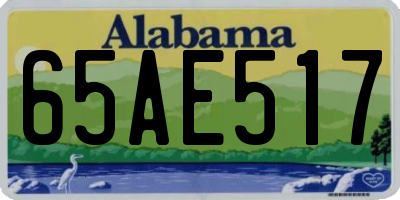 AL license plate 65AE517