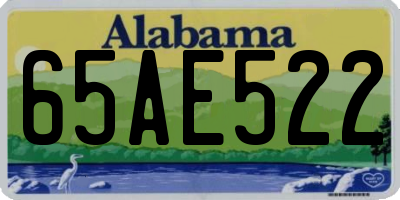 AL license plate 65AE522