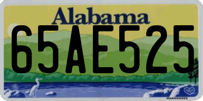 AL license plate 65AE525