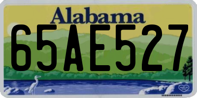AL license plate 65AE527