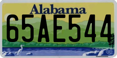 AL license plate 65AE544