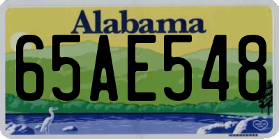 AL license plate 65AE548