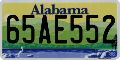 AL license plate 65AE552