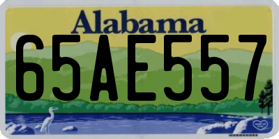 AL license plate 65AE557