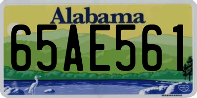 AL license plate 65AE561