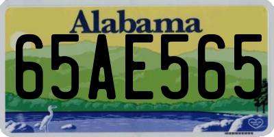 AL license plate 65AE565