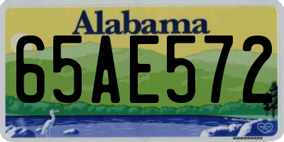 AL license plate 65AE572