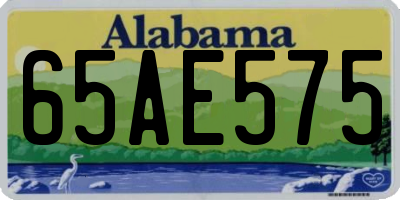 AL license plate 65AE575