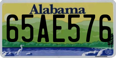 AL license plate 65AE576