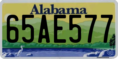 AL license plate 65AE577