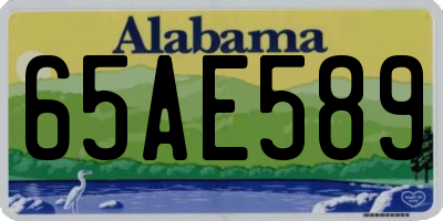 AL license plate 65AE589