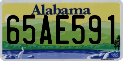 AL license plate 65AE591