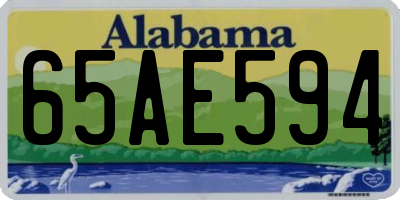 AL license plate 65AE594