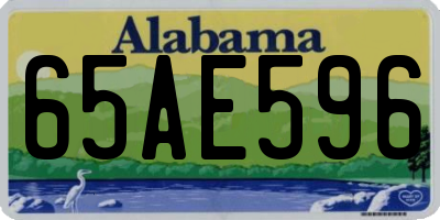 AL license plate 65AE596